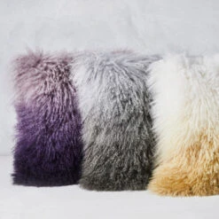 Ombre Mongolian Pillow 22" - Grey/Charcoal 10 Ombre Mongolian Pillow 22" - Grey/Charcoal -Zgallerie 940159915 3 66520.1690271935.386.513