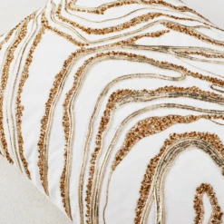 Marble Marvel Lumbar Pillow - Ivory -Zgallerie webimage 040175837 DTL