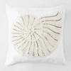 Artisanal Shell Pillow 20" - Pearl -Zgallerie webimage 040175847