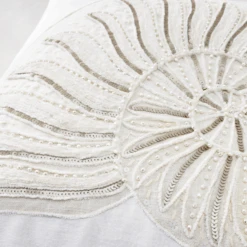 Artisanal Shell Pillow 20" - Pearl -Zgallerie webimage 040175847 DTL