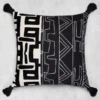 Nikki Chu - Zulu Pillow 22" - Black 2 Nikki Chu - Zulu Pillow 22" - Black -Zgallerie webimage 040280033