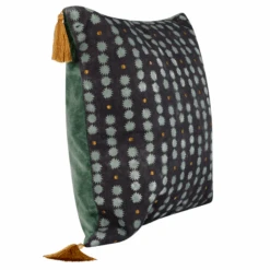 Claire Pillow 22" - Aqua 7 Claire Pillow 22" - Aqua -Zgallerie webimage 040289251 SIDE