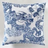 Dragon Pillow 22" - Sapphire -Zgallerie webimage 042119637