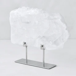 Selenite Slab On Metal Stand -Zgallerie webimage 160184955 ALT