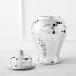 Mirrored Mosaic Canister -Zgallerie webimage 160206885 1 jpg