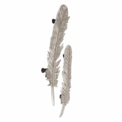Feather Wall Decor - Set Of 2 -Zgallerie webimage 162113616 1 jpg
