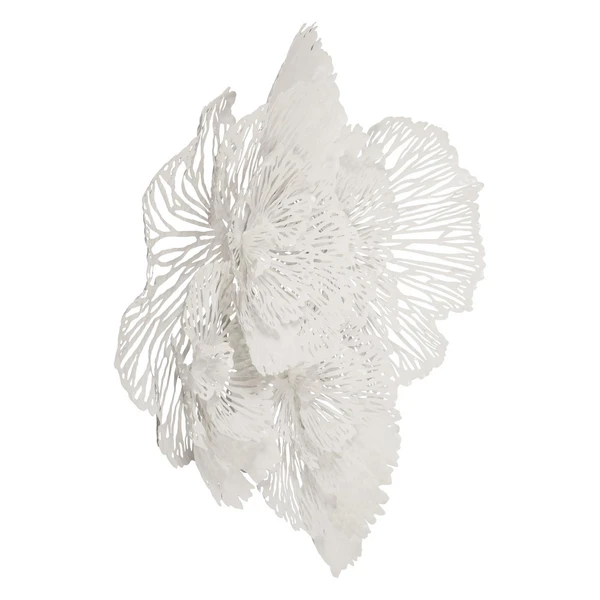 Flower Wall Decor - White 4 Flower Wall Decor - White - Image 2