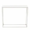 Cory Console Table - White/Silver