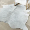 Augusto Hair On Cowhide Rug - Light Grey 2 Augusto Hair On Cowhide Rug - Light Grey -Zgallerie webimage 620002650 jpg