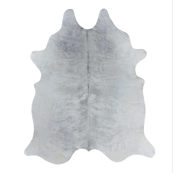 Augusto Hair On Cowhide Rug - Light Grey 4 Augusto Hair On Cowhide Rug - Light Grey - Image 2