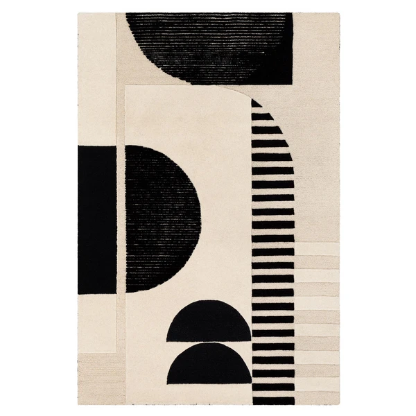 Ellery Rug - Black/Ivory 3 Ellery Rug - Black/Ivory