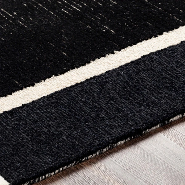 Ellery Rug - Black/Ivory 8 Ellery Rug - Black/Ivory - Image 6