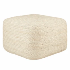 Merritt Pouf - Antique White