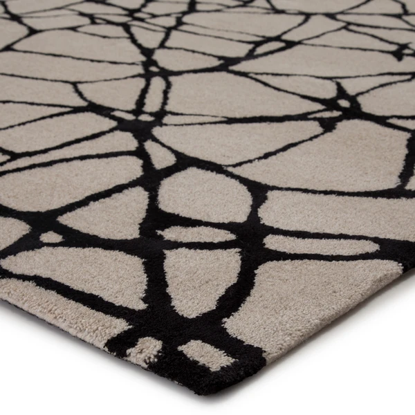 Nikki Chu - Zuri Rug - Birch/Black 4 Nikki Chu - Zuri Rug - Birch/Black - Image 2