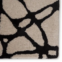 Nikki Chu - Zuri Rug - Birch/Black 7 Nikki Chu - Zuri Rug - Birch/Black -Zgallerie webimage 620332008 2 jpg