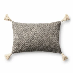 Felicity Lumbar Pillow - Charcoal