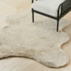 Lapin Animal Shaped Rug - Beige 1 Lapin Animal Shaped Rug - Beige -Zgallerie webimage 620607425 620607424