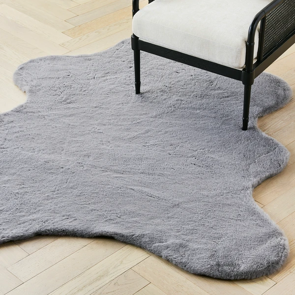 Lapin Animal Shaped Rug - Grey 3 Lapin Animal Shaped Rug - Grey