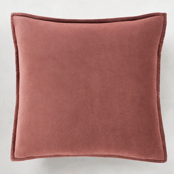 Velvet Pillow 20" - Brick Red 3 Velvet Pillow 20" - Brick Red