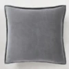 Velvet Pillow 20" - Charcoal 2 Velvet Pillow 20" - Charcoal -Zgallerie webimage 620721134