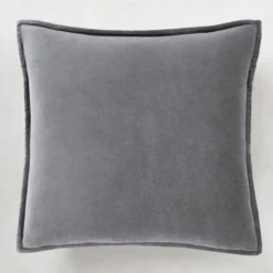 Velvet Pillow 20" - Charcoal