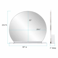 Trieste Mirror With Shelf 11 Trieste Mirror With Shelf -Zgallerie webimage 621094902 DIM