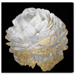 Gold And White Blossom On Black - Set Of 2 -Zgallerie webimage 630160015 2 jpg
