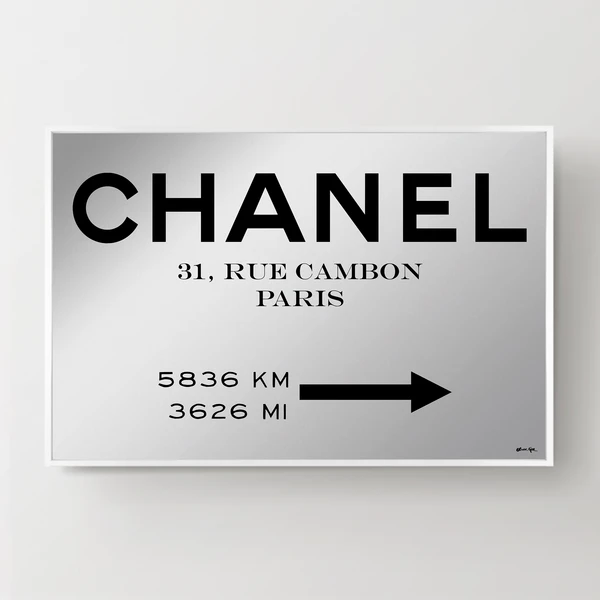 Couture Road Sign Mirror 3 Couture Road Sign Mirror