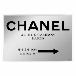 Couture Road Sign Mirror 9 Couture Road Sign Mirror -Zgallerie webimage 630440410 SIL
