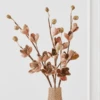 Beaded Magnolia Stem - Set Of 3