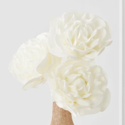 Faux Village Flower - Set Of 3